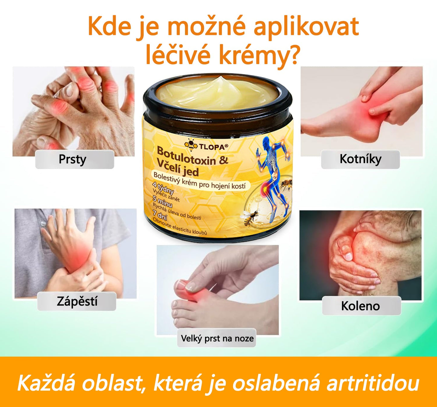 🐝🐝 TLOPA® Krém s botulotoxinem a včelím jedem (Speciálně pro seniory & doporučeno ortopedickými specialisty) 🌿