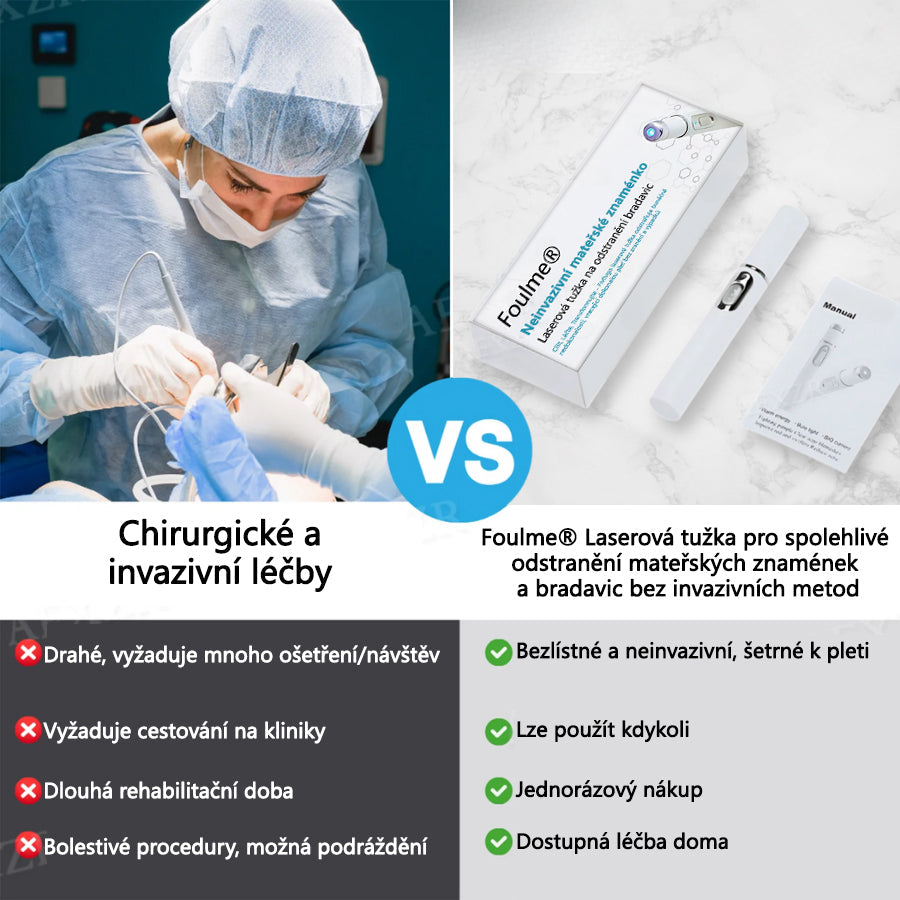 Foulme® PRO Neinvazivní laserové pero na odstraňování bradavic a znamének 🛒