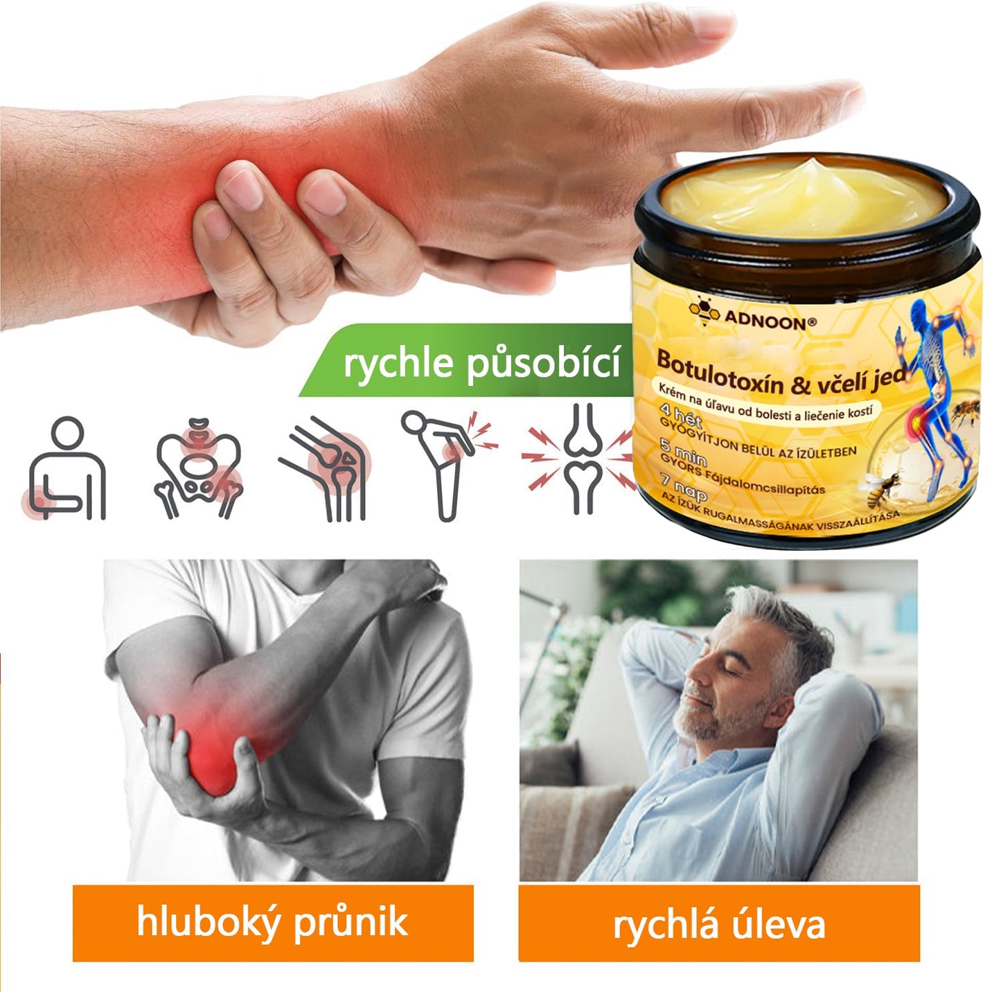 🐝🐝 TLOPA® Krém s botulotoxinem a včelím jedem (Speciálně pro seniory & doporučeno ortopedickými specialisty)  🌿