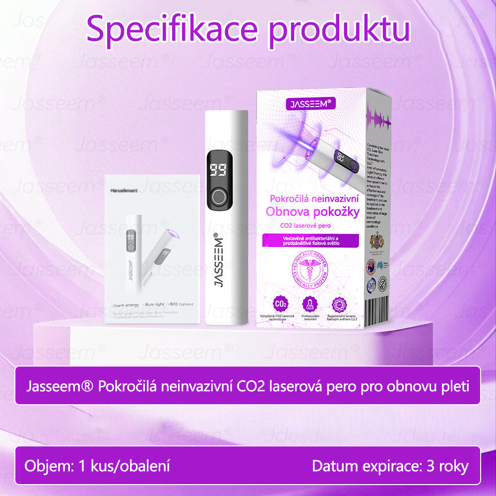 🌿𝐉𝐚𝐬𝐬𝐞𝐞𝐦® Pokročilé neinvazivní pero s CO₂ laserem na opravu pokožky 💕 (šetrně odstraňuje bradavice, mateřská znaménka, stařecké skvrny a kožní značky - bez bolesti a rozruchu!) 🔥