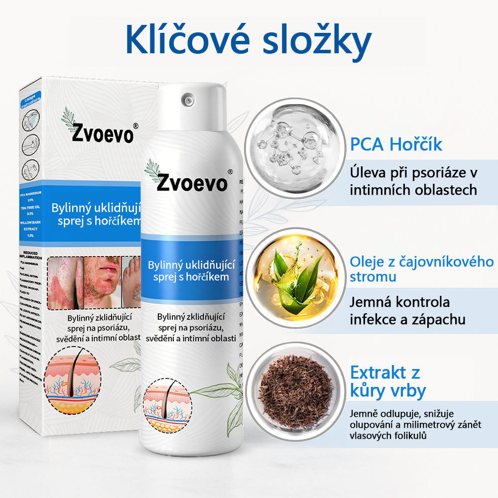 ✅ Oficiální obchod: Zvoevo® Magnesium bylinný sprej na lupénku ⚕️ EMA certifikace (zmírňuje lupénku a ekzém, léčí akné a bradavice, podporuje hojení bakteriálních infekcí, snižuje kloubní a neuropatickou bolest)  🛒