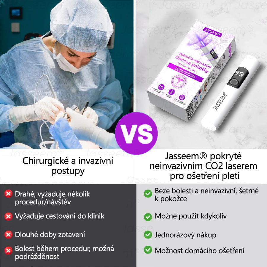 🌿𝐉𝐚𝐬𝐬𝐞𝐞𝐦® Pokročilé neinvazivní pero s CO₂ laserem na opravu pokožky 💕 (šetrně odstraňuje bradavice, mateřská znaménka, stařecké skvrny a kožní značky - bez bolesti a rozruchu!) 🔥